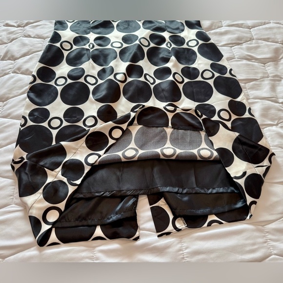 I.C.E. Black & White Polka Dot Sleeveless Y2K Dress Size 12 - Picture 13 of 13